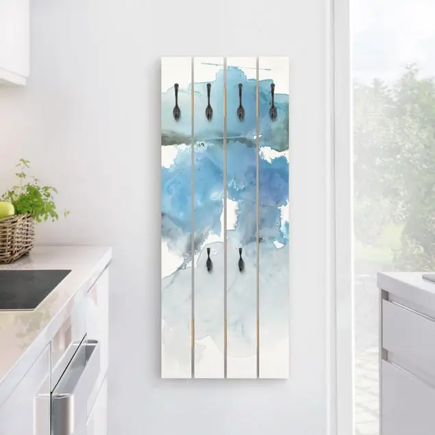 Preisknaller Gletscherschmelze II Wandgarderobe Holzpalette