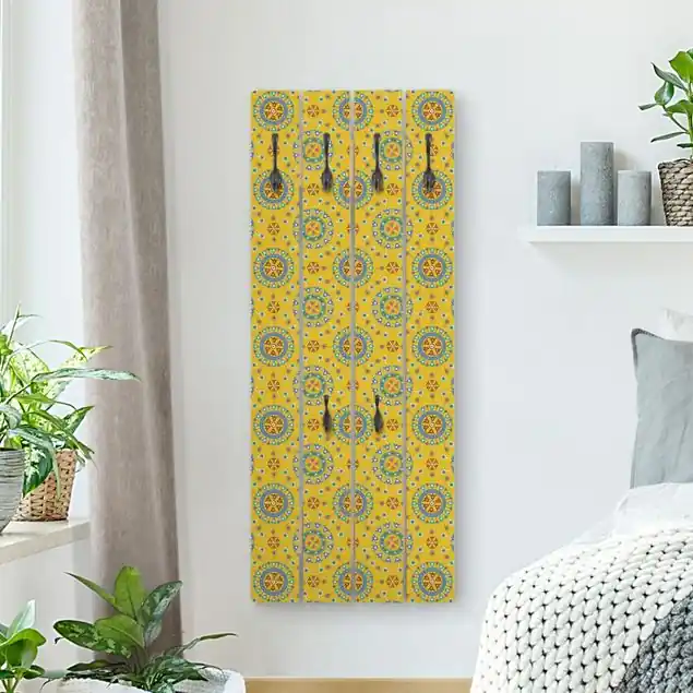Wayuu Design Wandgarderobe Holzpalette Bestseller