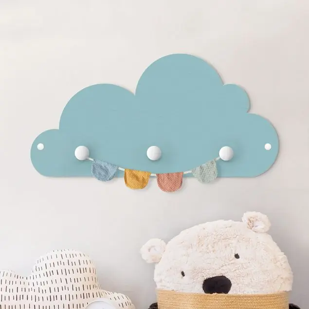Angebot Kleines blaues Wölkchen Kindergarderobe Holz