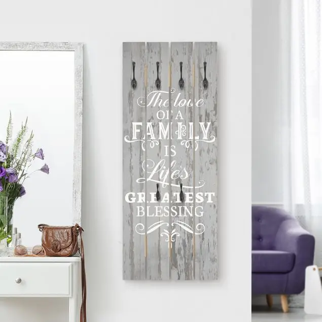Direktkauf Shabby Holz - Family is Wandgarderobe Holzpalette
