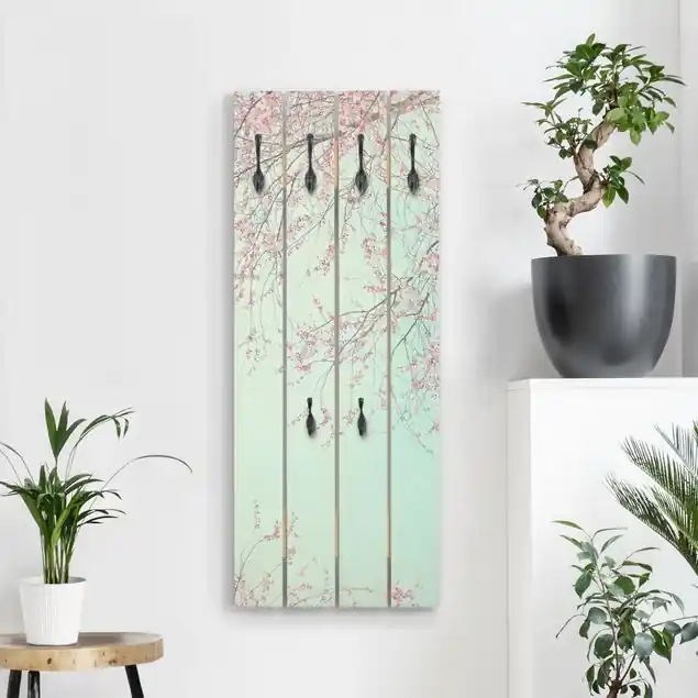 Begrenztes Angebot Kirschblütensehnsucht Wandgarderobe