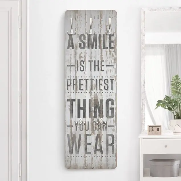 Mega-Angebot A Smile Wandgarderobe Holzpaneel