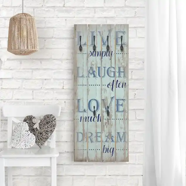 Bestseller Live simply Wandgarderobe Holzpalette
