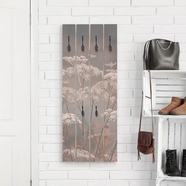 Markenprodukt Wilde Doldenblüten Wandgarderobe