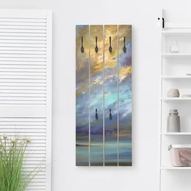 Sofort Bestellen Himmel über Küste Wandgarderobe Holzpalette