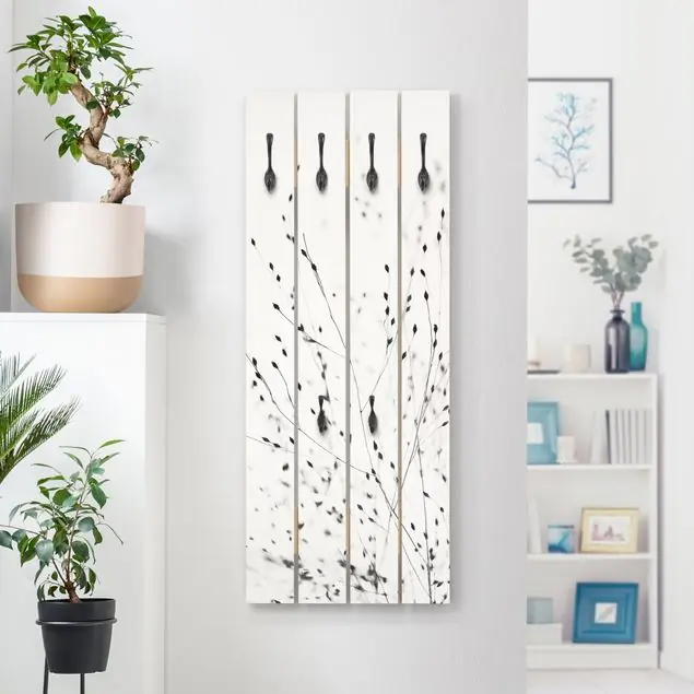Günstig Zarte Gräser im Schatten Wandgarderobe