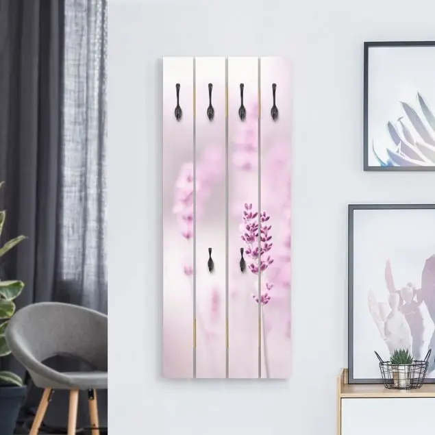 Zartvioletter Lavendel Wandgarderobe Begrenztes Angebot