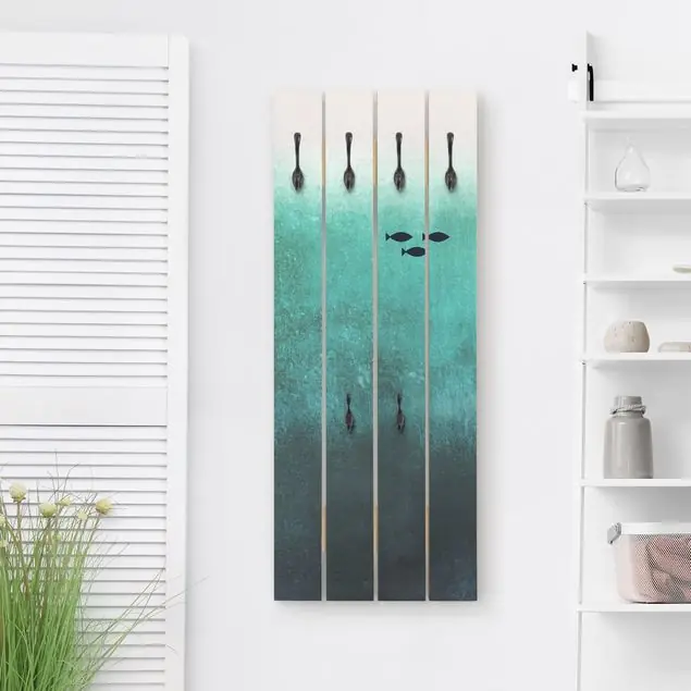 Fische in der Tiefsee Wandgarderobe Kracherpreis