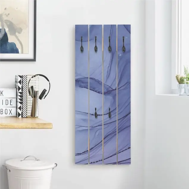 Versand Am Gleichen Tag Meliertes Violett Wandgarderobe