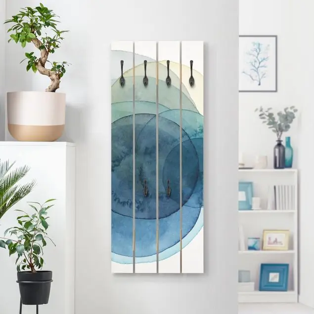 Urknall - blau Wandgarderobe Holzpalette Online Kaufen