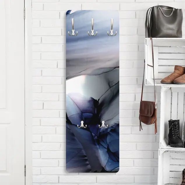 Violett im Fluss Wandgarderobe Holzpaneel Top-Seller