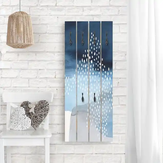 Abstrakter Wasserfall Wandgarderobe Neu