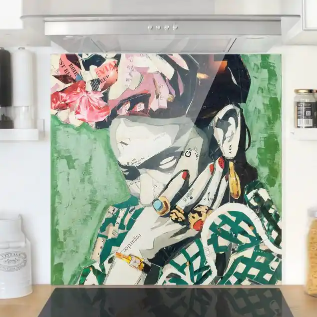 Frida Kahlo - Collage No.3 Spritzschutz Kracherpreis