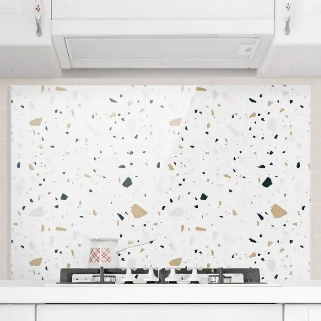 Saisonangebot Detailliertes Terrazzo Muster San Remo Spritzschutz