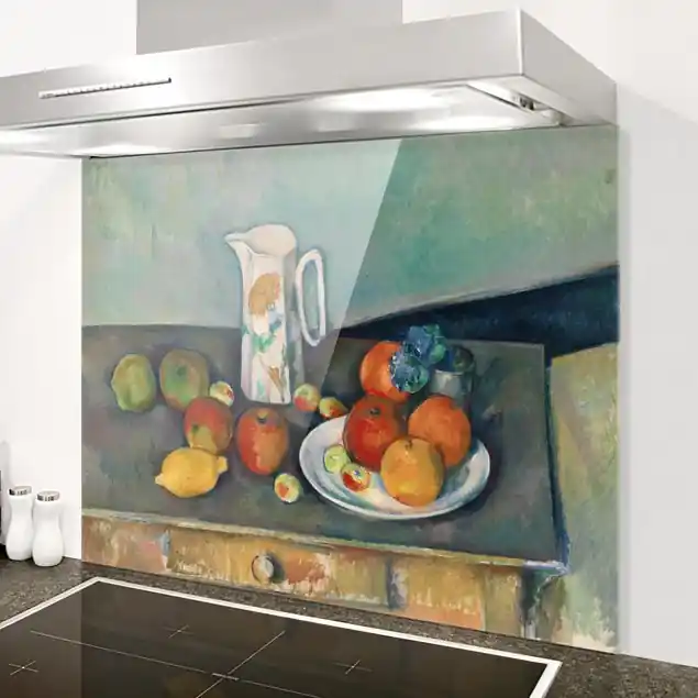 Paul Cézanne - Stillleben Milchkrug Spritzschutz Top-Angebot