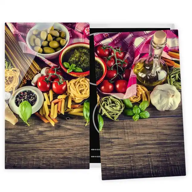 Sonderaktion Pasta 2-teilige Herdabdeckplatte Glas