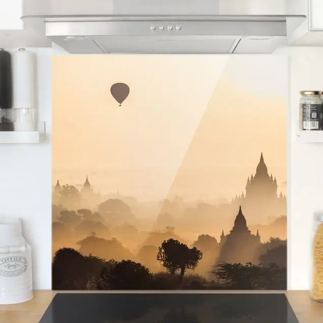 Jetzt Kaufen Heißluftballon im Nebel Spritzschutz