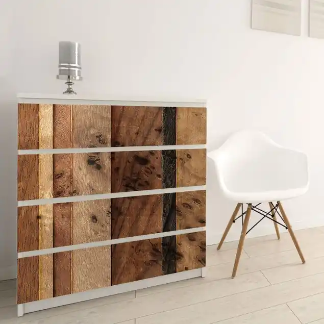 Holzwand Bird Möbelfolie Must-Have