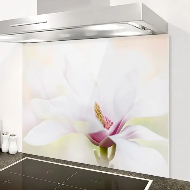 Top-Angebot Zarte Magnolienblüte Spritzschutz