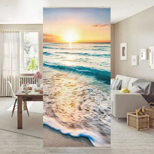Sonnenuntergang am Strand Raumteiler Top-Preis