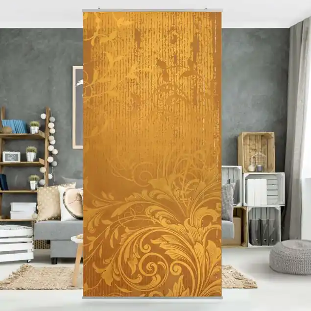 Goldene Flora Raumteiler Schneller Versand