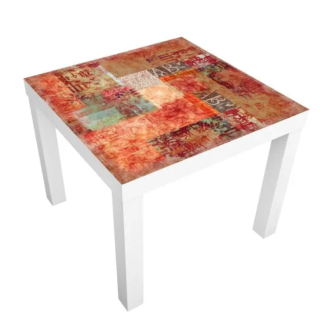 Direktkauf Schriftmuster Möbelfolie für IKEA Lack Tisch 55 x 55 cm