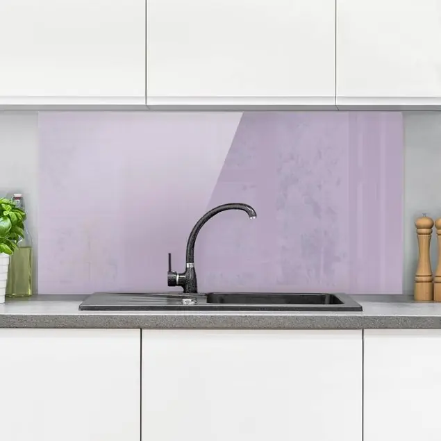 Lavendel Glas Spritzschutz - Querformat 2:1 Kracherpreis