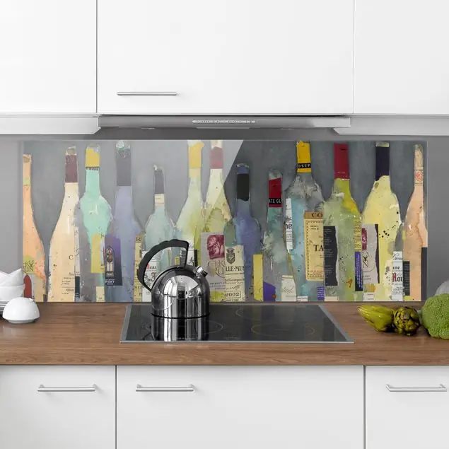 Geprüft Entkorkt - Spirituosen Glas Spritzschutz - Panorama