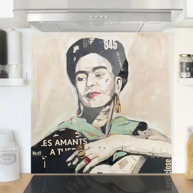 Frida Kahlo - Collage No.4 Spritzschutz Solange Der Vorrat Reicht