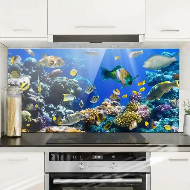 Geprüft Underwater Reef Glas Spritzschutz - Querformat 2:1