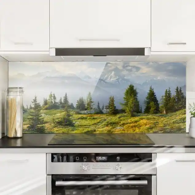 Bestpreis Émosson Wallis Schweiz Glas Spritzschutz - Panorama