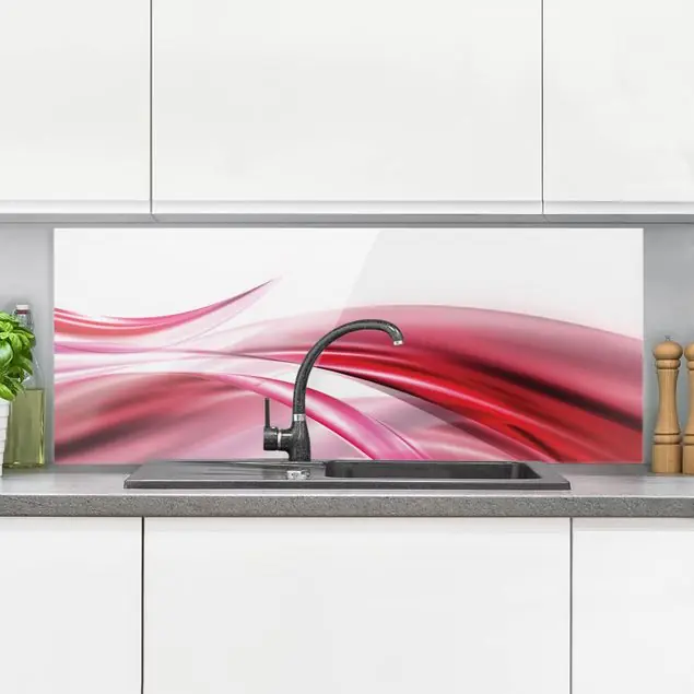 Pink Dust Glas Spritzschutz - Panorama Ausverkauf