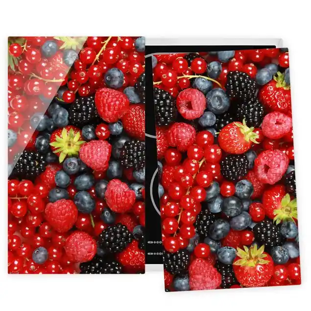 Sonderaktion Fruchtige Waldbeeren 2-teilige Herdabdeckplatte Glas