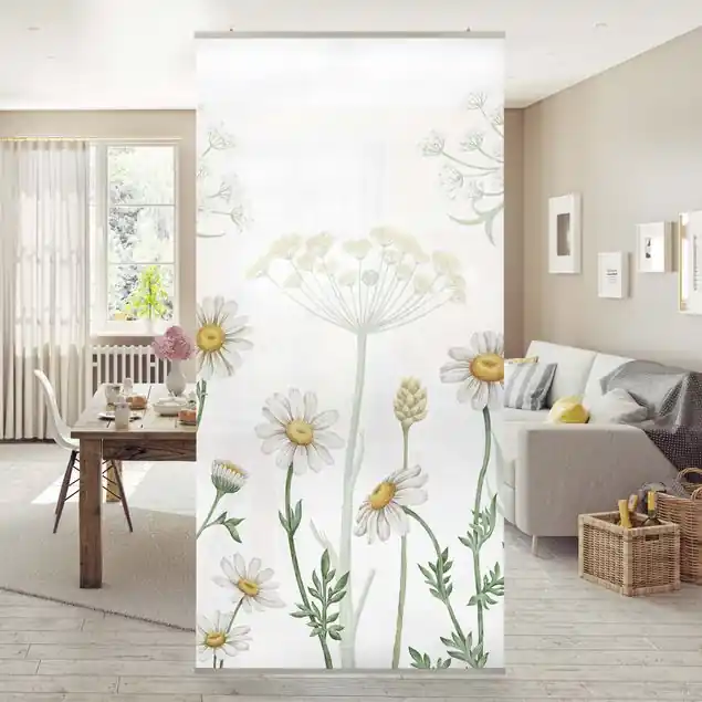 Schafgarbe und Gänseblümchen Raumteiler Saisonangebot