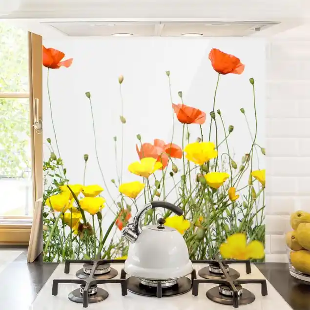Wild Flowers Spritzschutz Neu