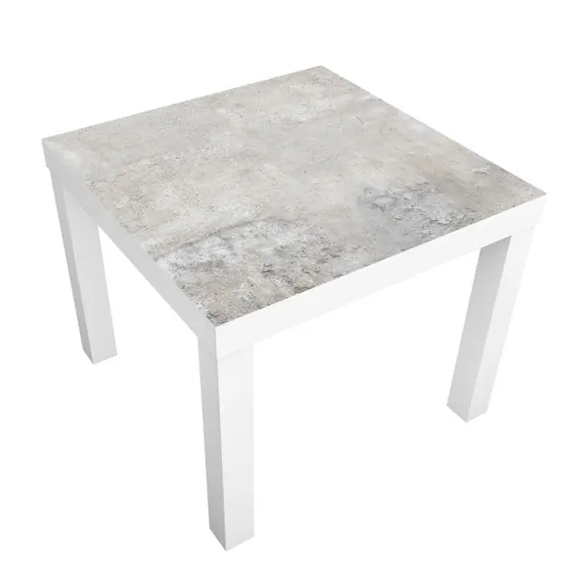 Shabby Betonoptik Möbelfolie für IKEA Lack Tisch 55 x 55 cm Letzte Chance