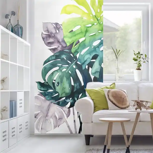 Knallerangebot Exotisches Blattwerk - Monstera Raumteiler
