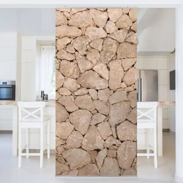 Expressversand Apulia Stone Wall - Alte Steinmauer aus großen Steinen Raumteiler
