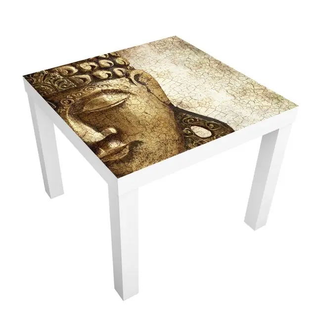 Vintage Buddha Möbelfolie für IKEA Lack Tisch 55 x 55 cm Sonderaktion