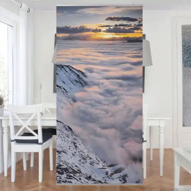 Bestseller Blick über Wolken und Berge Raumteiler