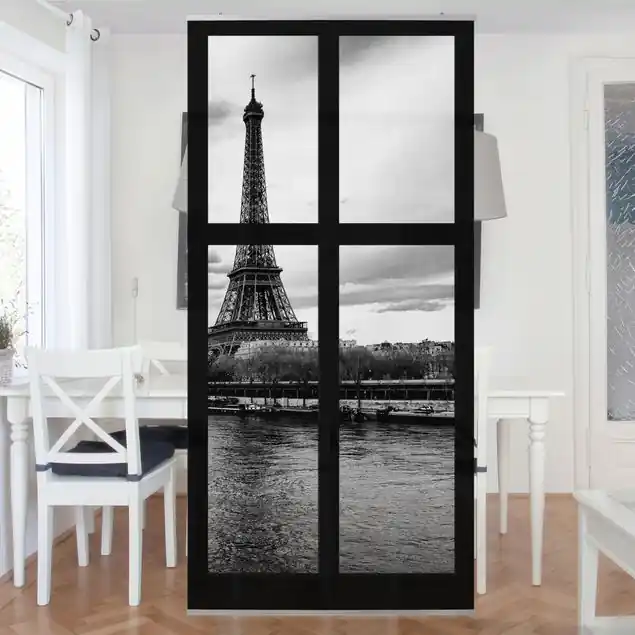 Fenster Eiffelturm Seine Paris Raumteiler Kostenfreie Lieferung