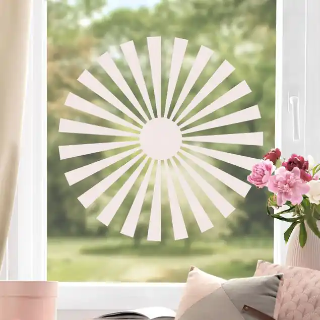 No.UL627 Sonne Fensteraufkleber Sonderangebot
