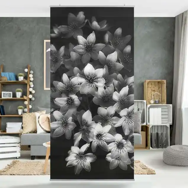 Top-Angebot Dunkler Clematis Strauß Raumteiler
