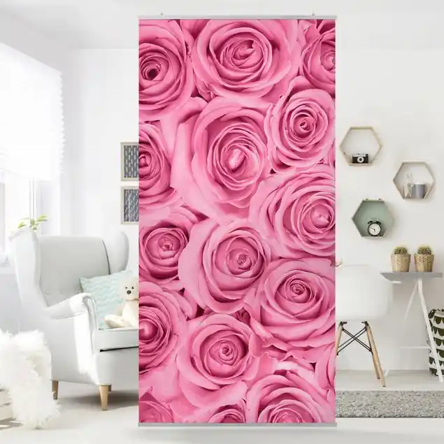 Saisonangebot Rosa Rosen Raumteiler