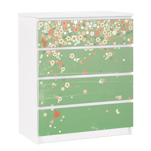 No.EK236 Spring Background Möbelfolie für IKEA Malm Kommode 4 Schubladen Wochenendangebot