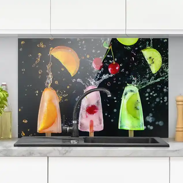 Eis am Stiel Glas Spritzschutz - Querformat 3:2 Garantierte Lieferung