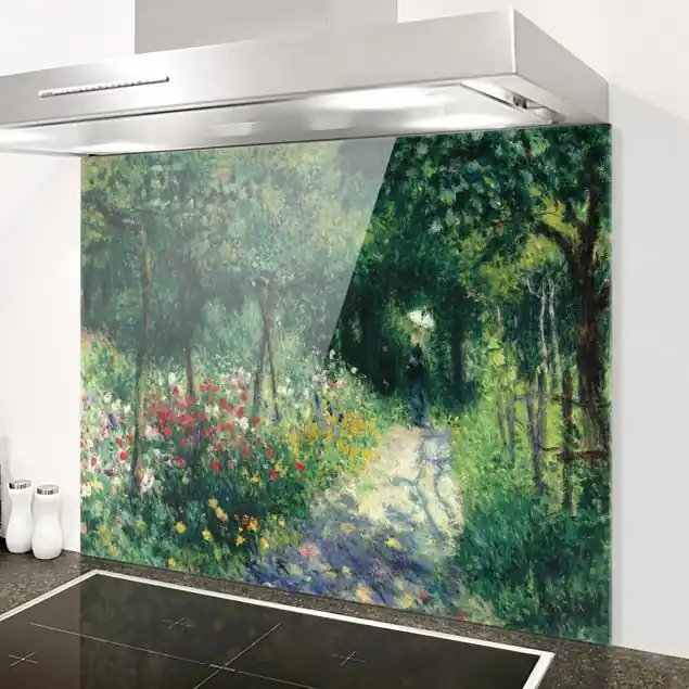 Günstig Auguste Renoir - Frauen im Garten Spritzschutz