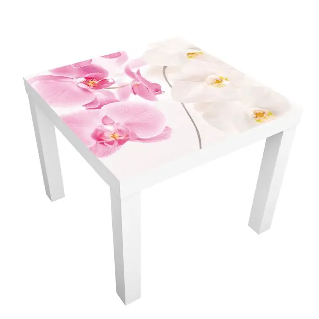 Sale Delicate Orchids Möbelfolie für IKEA Lack Tisch 55 x 55 cm