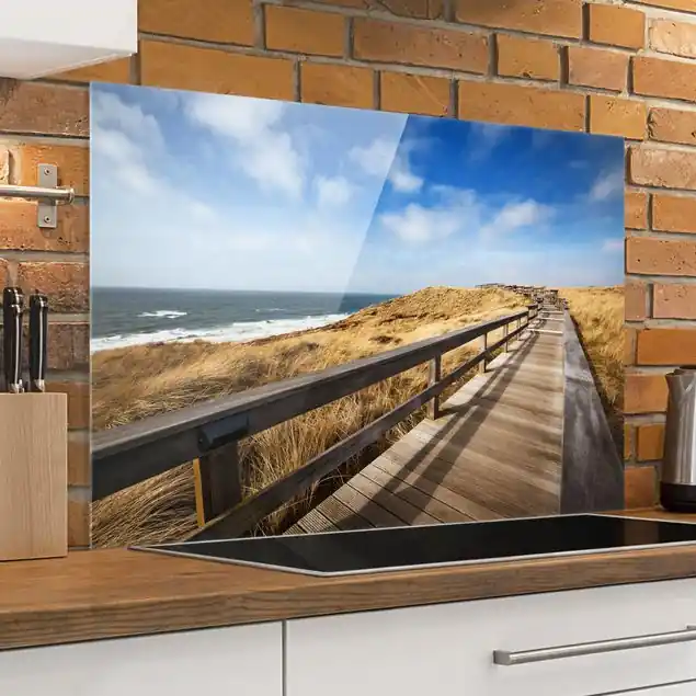Nordseespaziergang Glas Spritzschutz - Querformat 3:2 Jetzt Kaufen