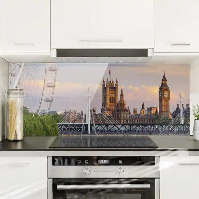 Westminster Palace London Glas Spritzschutz - Panorama Wochenendangebot